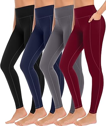 4 Pack Leggings with Pockets