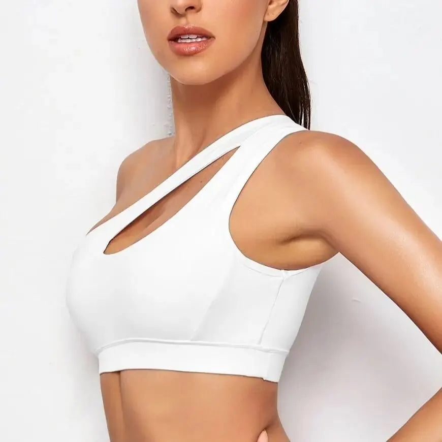 Stylish One-Shoulder Sports Bra: Support and Style