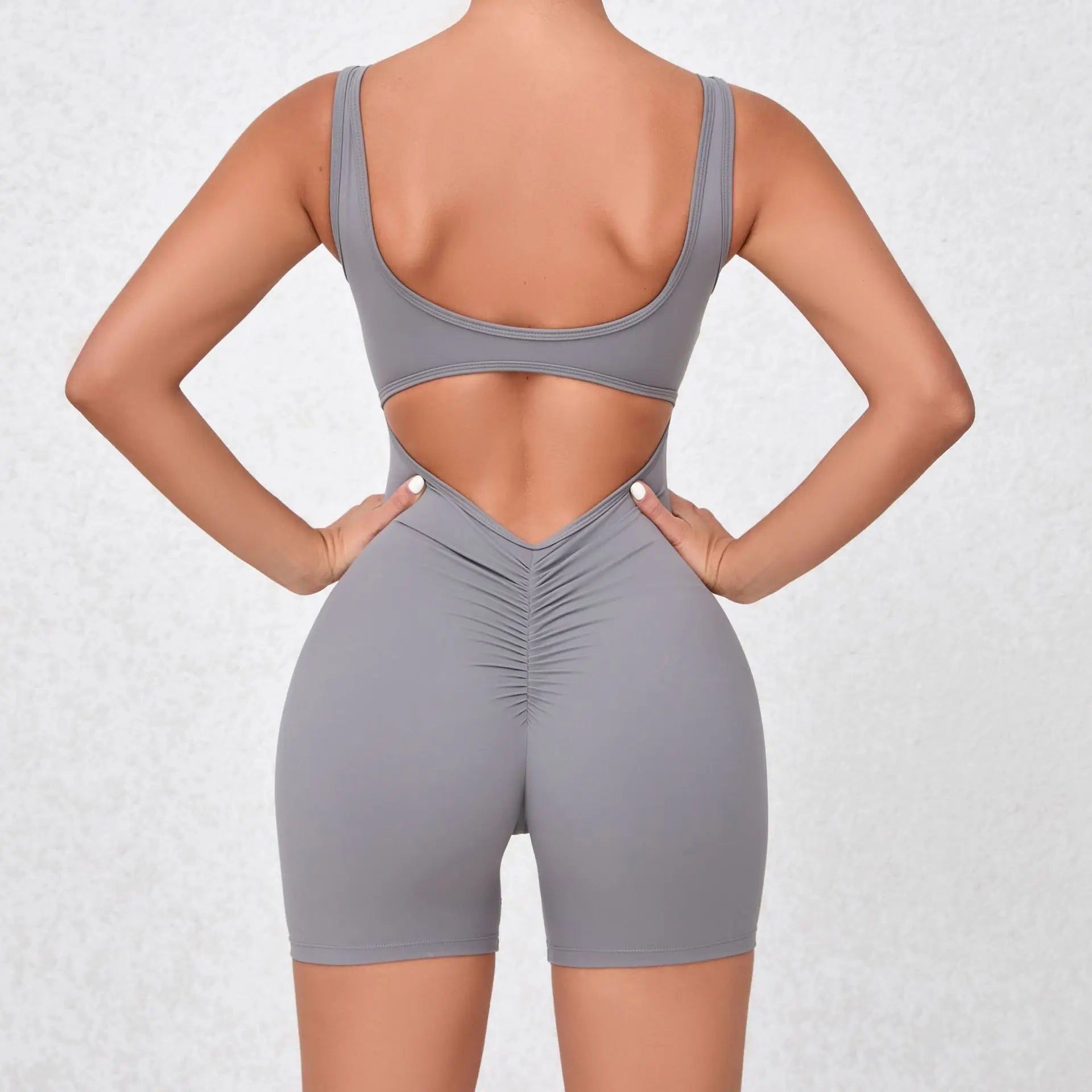 Backless Female Short Jumpsuit