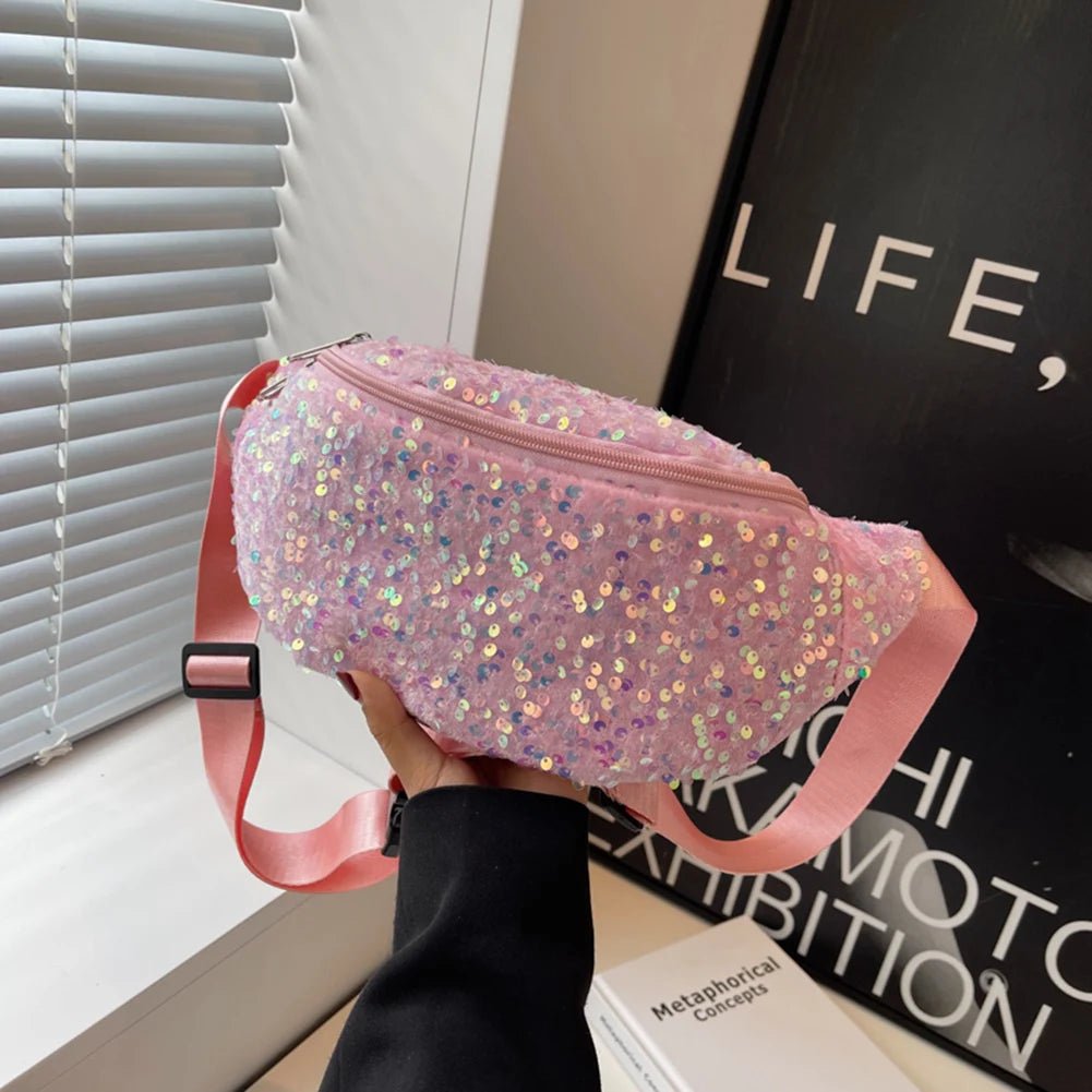 Glitter glam fanny waist pack